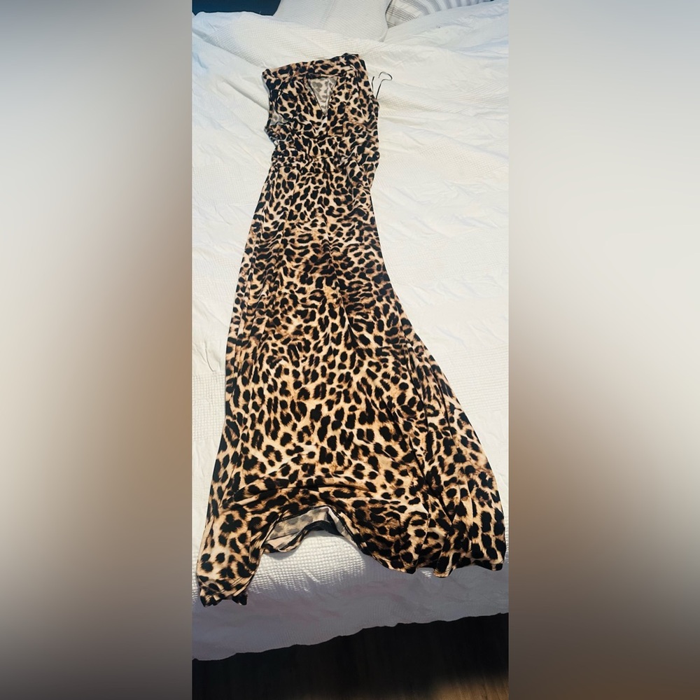 Leopard Print Maxi Dress